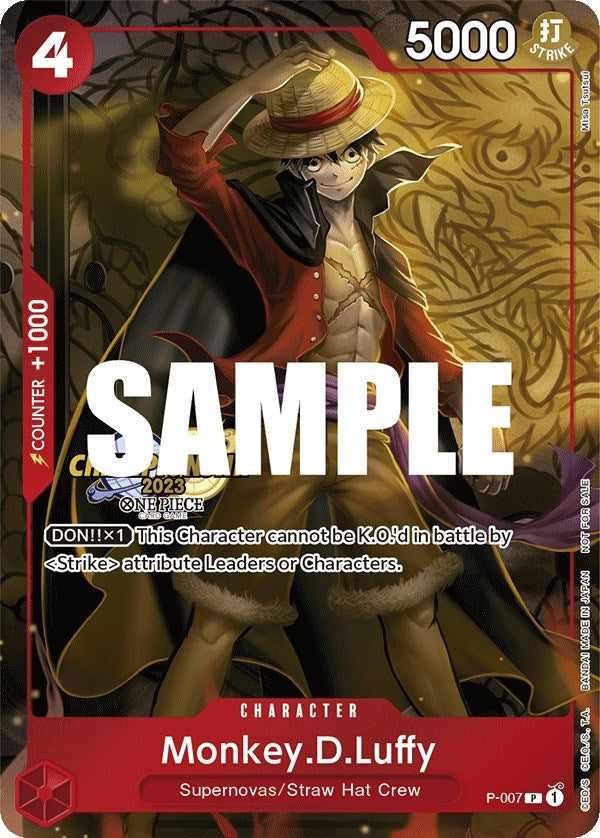 Image for Monkey.D.Luffy (007) (CS 2023 Celebration Pack) (P-007) (One Piece Promotion Cards) (OP-PR) - One Piece Card Game