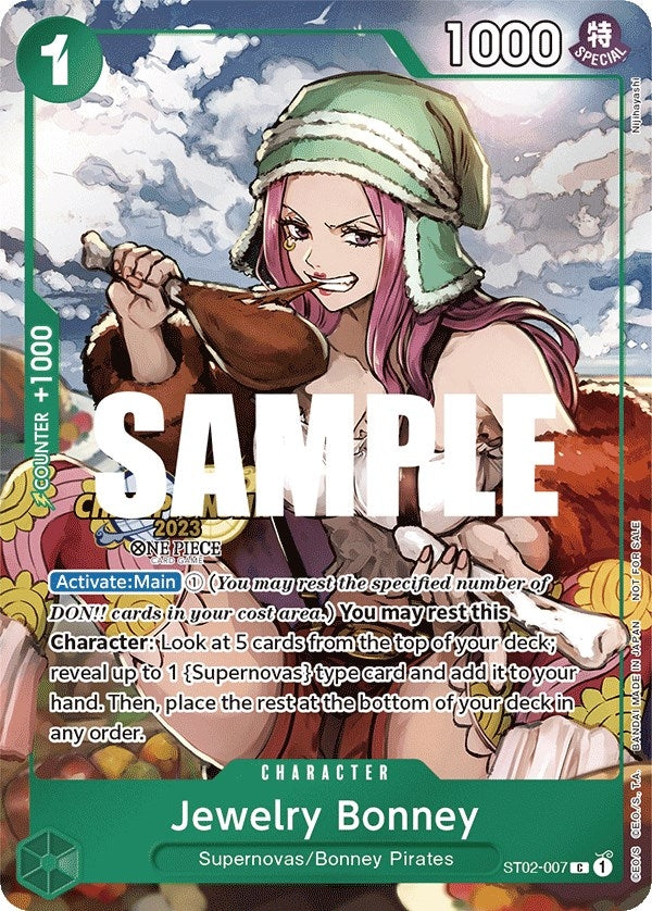 Image for Jewelry Bonney (CS 2023 Celebration Pack) (ST02-007) (One Piece Promotion Cards) (OP-PR) - One Piece Card Game
