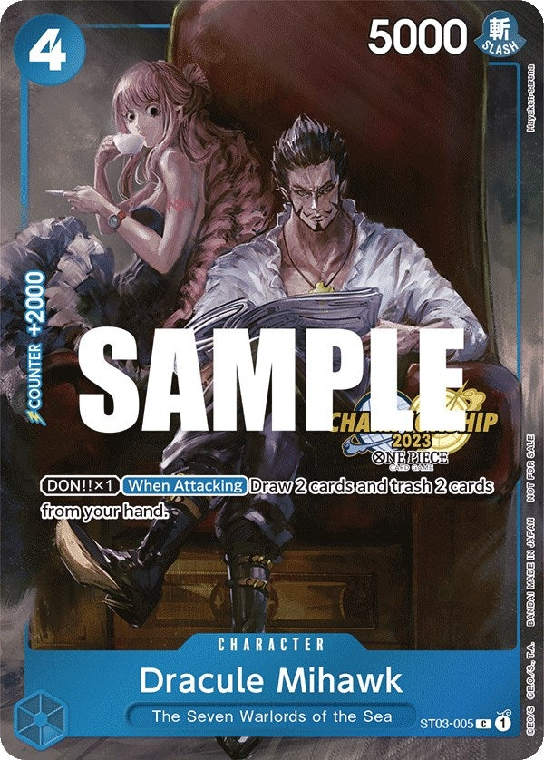Image for Dracule Mihawk (CS 2023 Celebration Pack) (ST03-005) (One Piece Promotion Cards) (OP-PR) - One Piece Card Game