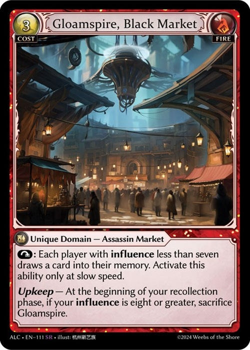 Image for Gloamspire, Black Market (111) (Alchemical Revolution) (ALC) - Grand Archive TCG