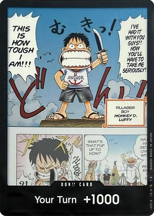 Image for DON!! Card (Young Luffy) (Devil Fruits Collection Vol. 1) (One Piece Promotion Cards) (OP-PR) - One Piece Card Game