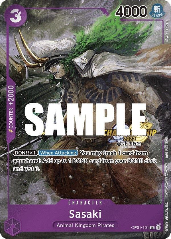 Image for Sasaki (CS 2023 Event Pack Finalist Ver.) (OP01-101) (One Piece Promotion Cards) (OP-PR) - One Piece Card Game