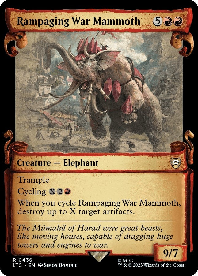 Rampaging War Mammoth (Showcase Scrolls) (436) (The Lord of the Rings: Tales of Middle-earth)