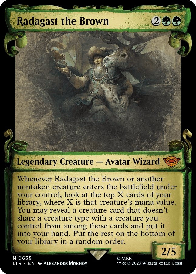 Radagast the Brown (Showcase Scrolls) (635) (Universes Beyond: The Lord of the Rings: Tales of Middle-earth)