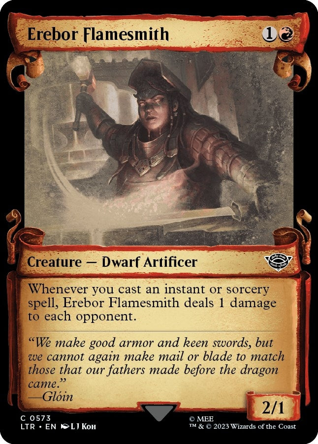 Erebor Flamesmith (Showcase Scrolls) (573) (Universes Beyond: The Lord of the Rings: Tales of Middle-earth)
