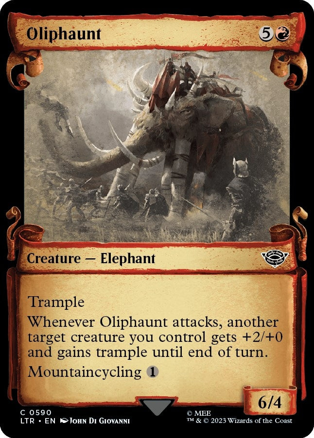 Oliphaunt (Showcase Scrolls) (590) (Universes Beyond: The Lord of the Rings: Tales of Middle-earth)