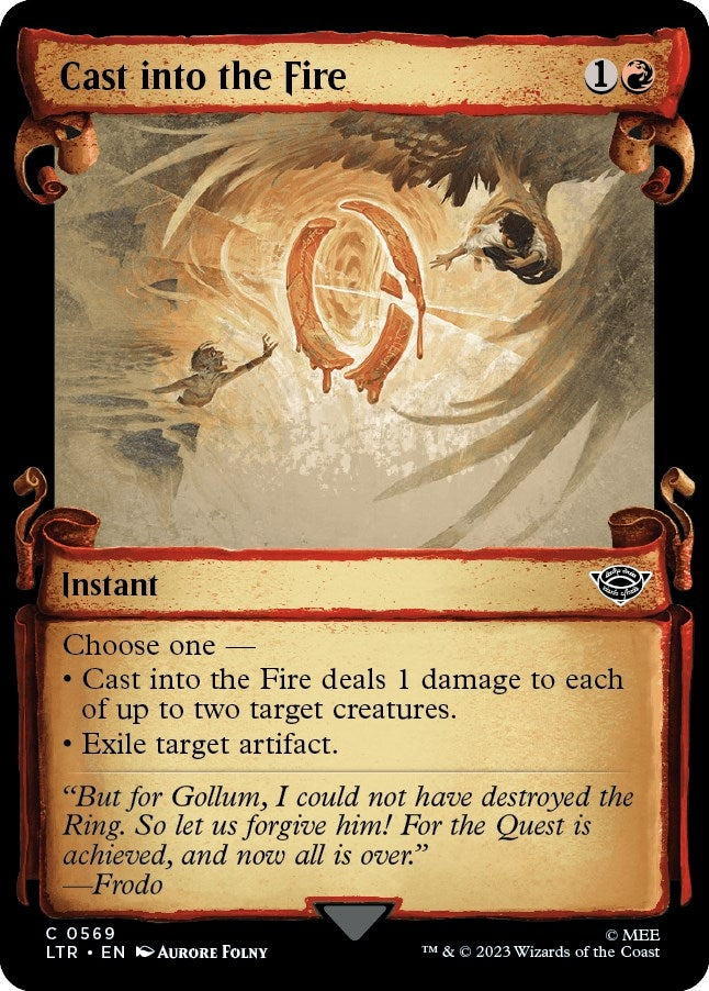Cast into the Fire (Showcase Scrolls) (569) (Universes Beyond: The Lord of the Rings: Tales of Middle-earth)