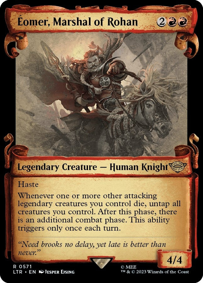 Eomer, Marshal of Rohan (Showcase Scrolls) (571) (Universes Beyond: The Lord of the Rings: Tales of Middle-earth)