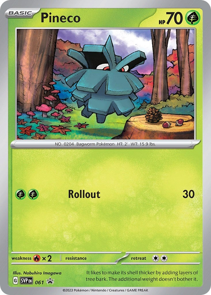 Image for Pineco - 061 (061) (SV: Scarlet & Violet Promo Cards) (SVP) - Pokemon