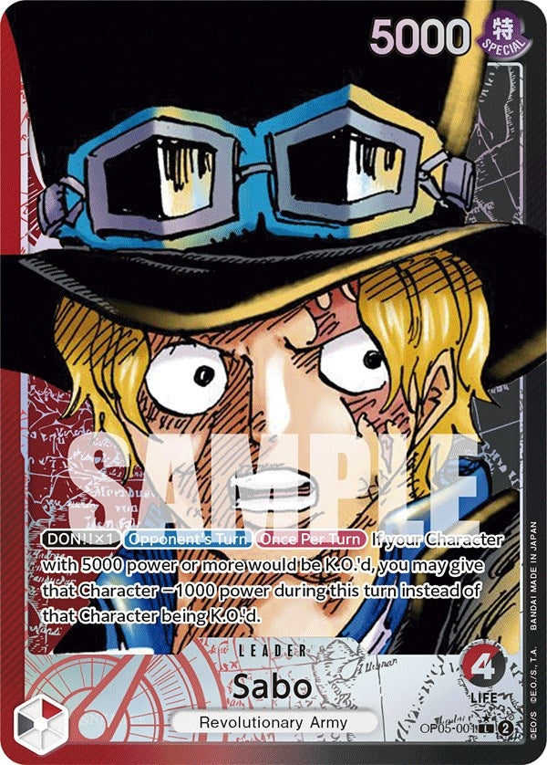Image for Sabo (001) (Alternate Art) (OP05-001) (Awakening of the New Era) (OP05) - One Piece Card Game