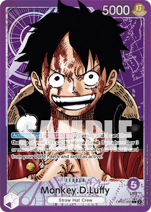 Image for Monkey.D.Luffy (060) (Alternate Art) (OP05-060) (Awakening of the New Era) (OP05) - One Piece Card Game