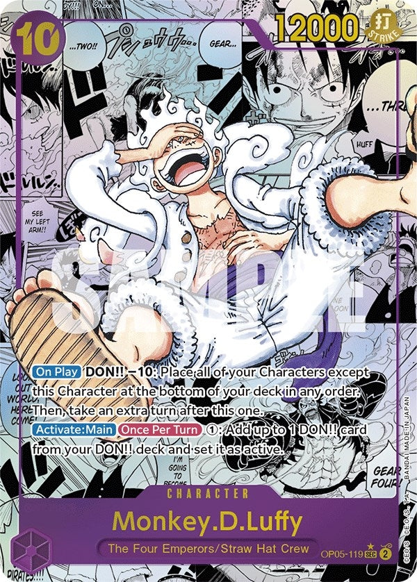 Image for Monkey.D.Luffy (119) (Alternate Art) (Manga) (OP05-119) (Awakening of the New Era) (OP05) - One Piece Card Game