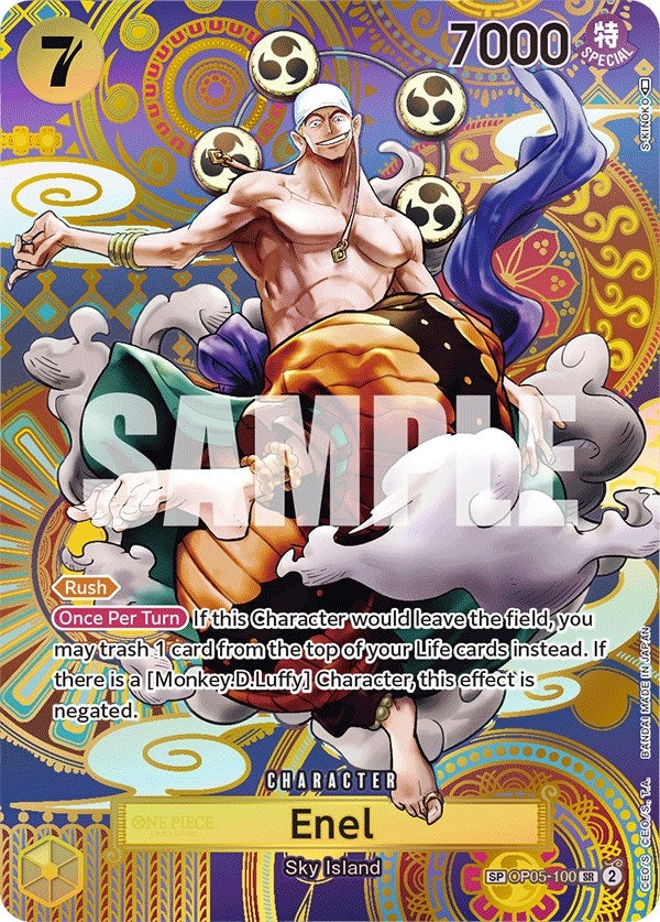 Image for Enel (100) (SP) (OP05-100) (Awakening of the New Era) (OP05) - One Piece Card Game