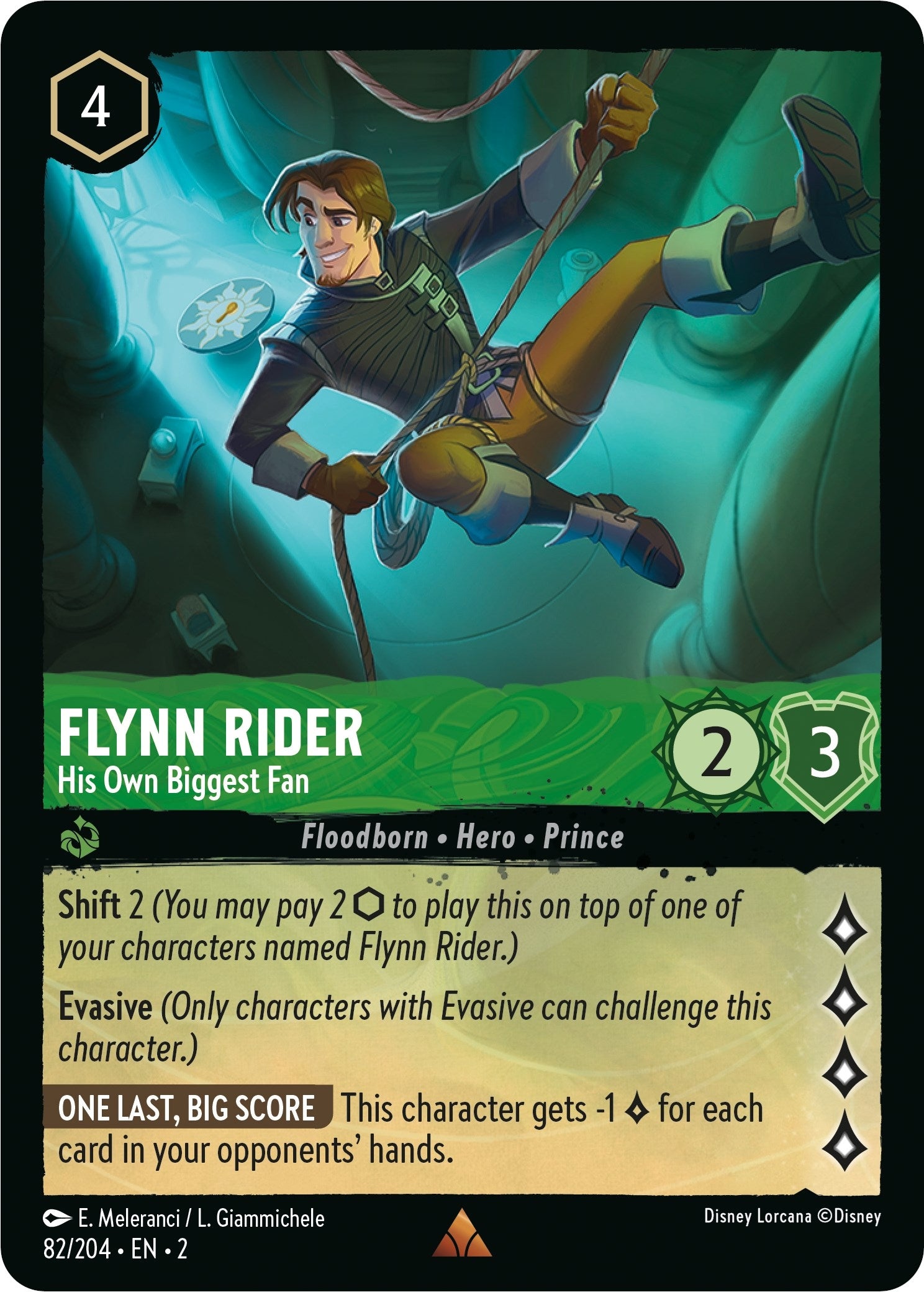 Image for Flynn Rider - His Own Biggest Fan (82/204) (Rise of the Floodborn) (2) - Disney Lorcana