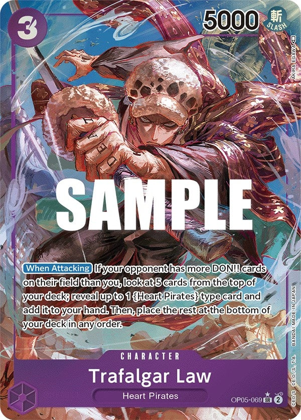 Image for Trafalgar Law (Alternate Art) (069) (OP05-069) (Awakening of the New Era) (OP05) - One Piece Card Game