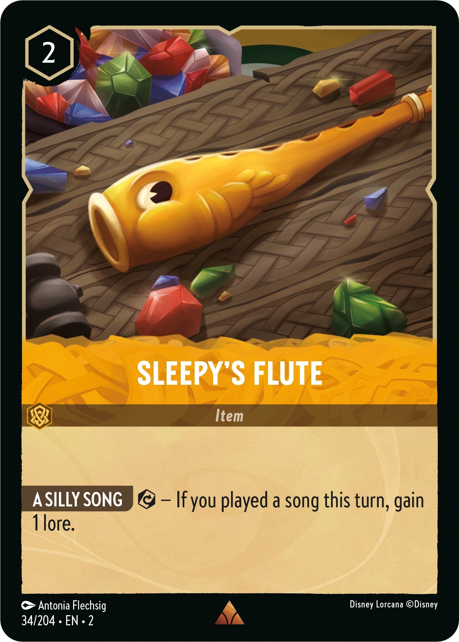 Image for Sleepy's Flute (34/204) (Rise of the Floodborn) (2) - Disney Lorcana