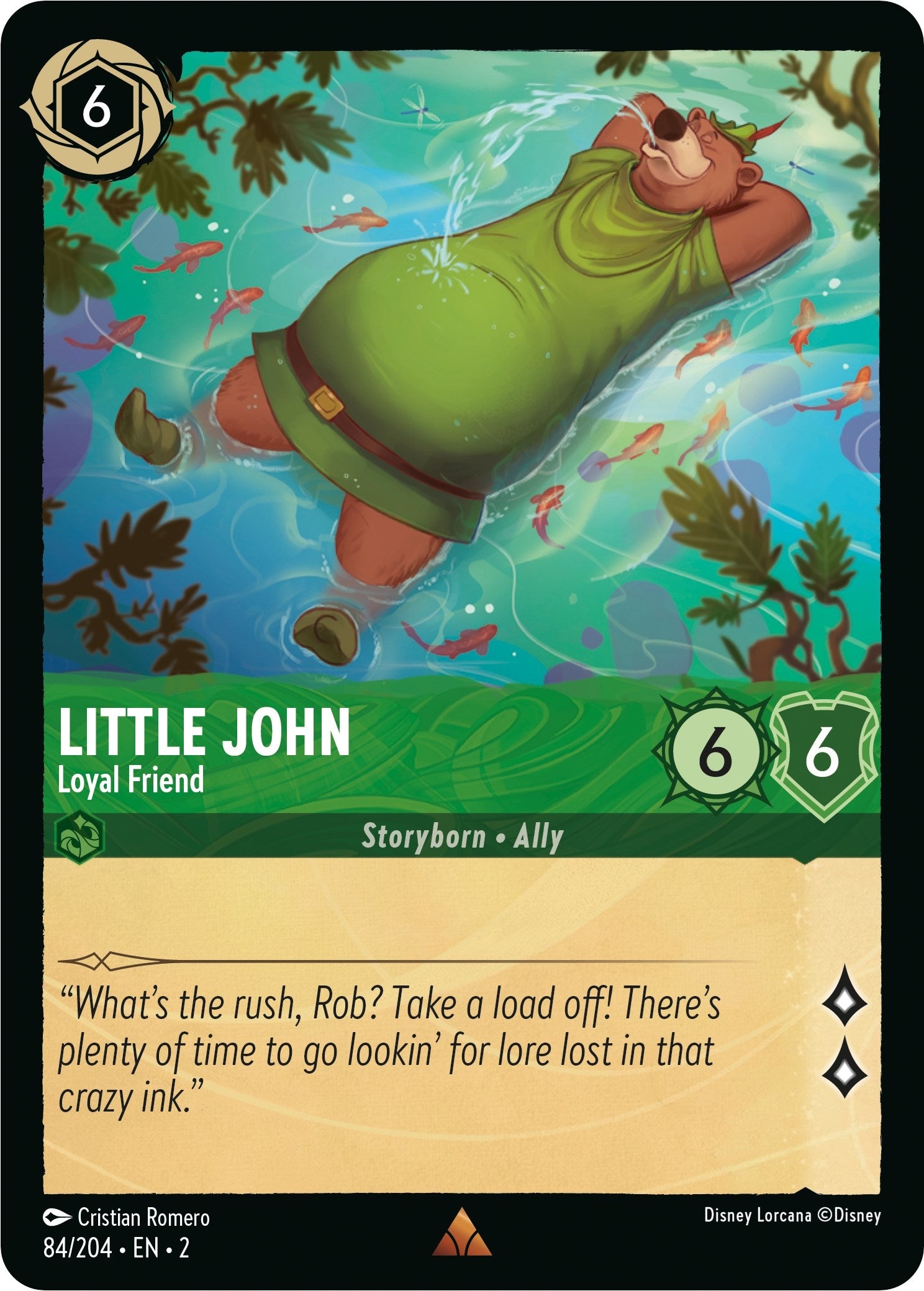 Image for Little John - Loyal Friend (84/204) (Rise of the Floodborn) (2) - Disney Lorcana