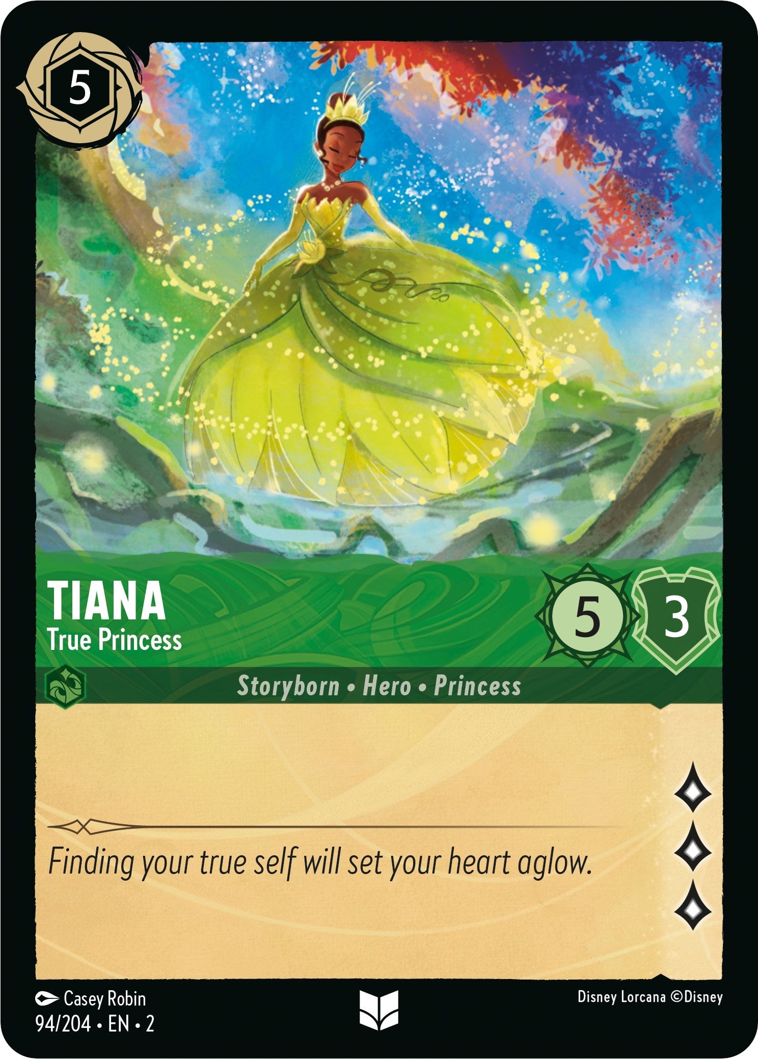 Image for Tiana - True Princess (94/204) (Rise of the Floodborn) (2) - Disney Lorcana