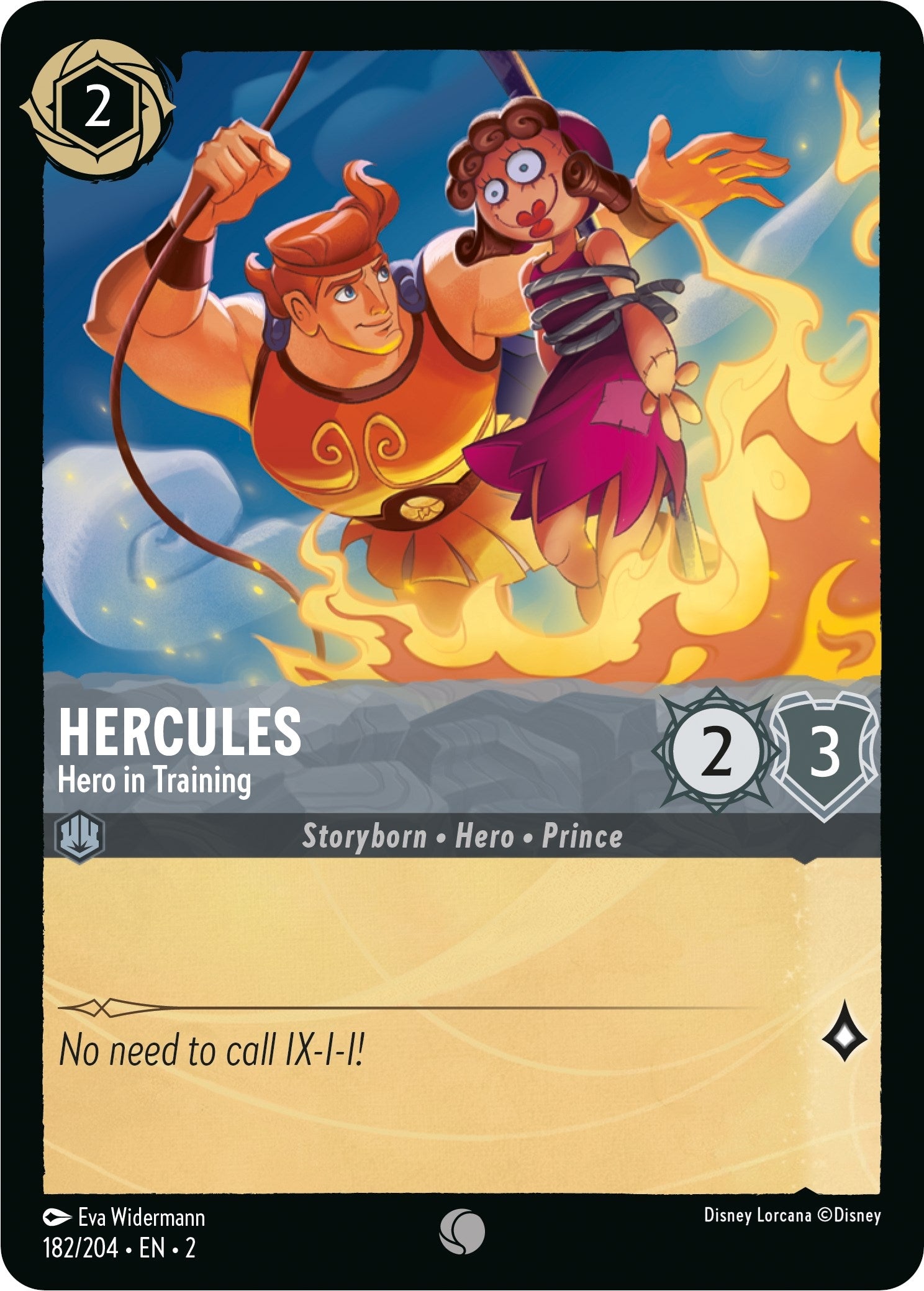 Image for Hercules - Hero in Training (182/204) (Rise of the Floodborn) (2) - Disney Lorcana