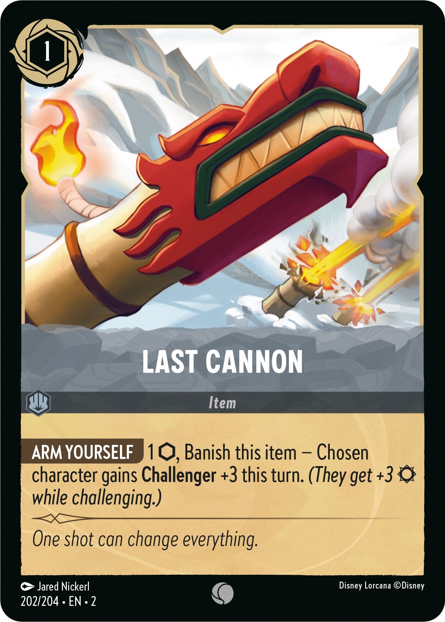 Image for Last Cannon (202/204) (Rise of the Floodborn) (2) - Disney Lorcana