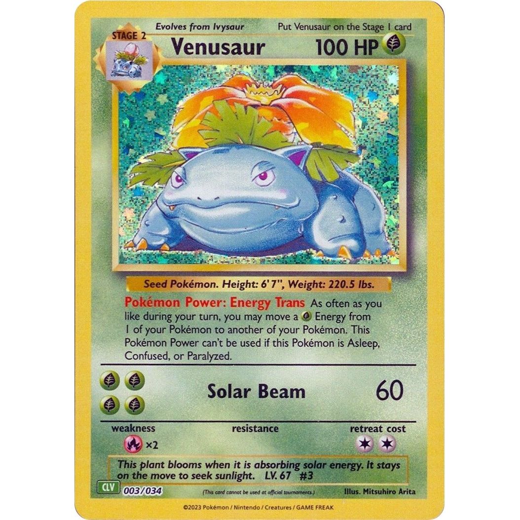 Venusaur (003/034) (Trading Card Game Classic) - PokeBox USA