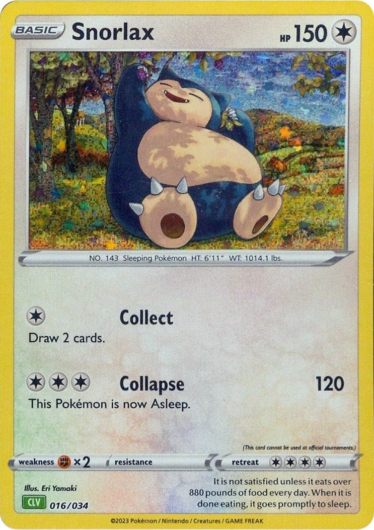 Image for Snorlax (016/034) (Trading Card Game Classic) (CL) - Pokemon