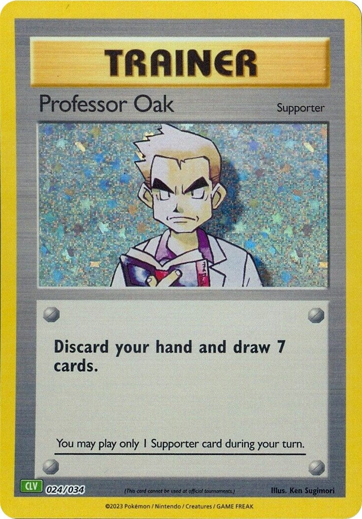 Image for Professor Oak (CLV) (024/034) (Trading Card Game Classic) (CL) - Pokemon
