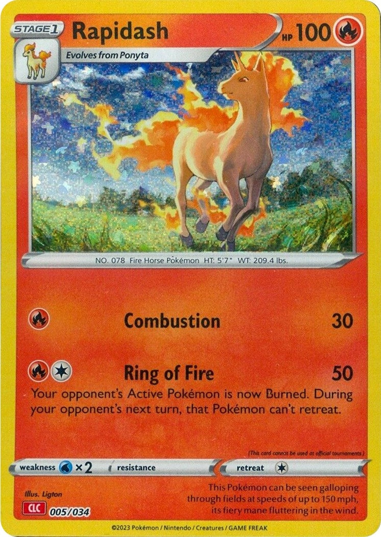 Image for Rapidash (005/034) (Trading Card Game Classic) (CL) - Pokemon