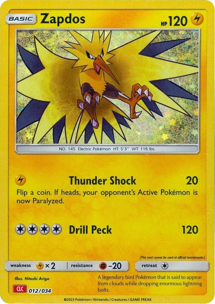 Image for Zapdos (012/034) (Trading Card Game Classic) (CL) - Pokemon