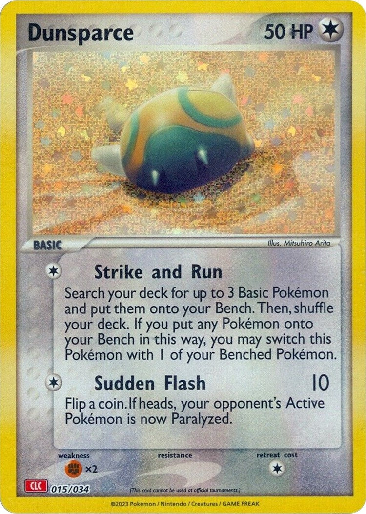 Image for Dunsparce (015/034) (Trading Card Game Classic) (CL) - Pokemon