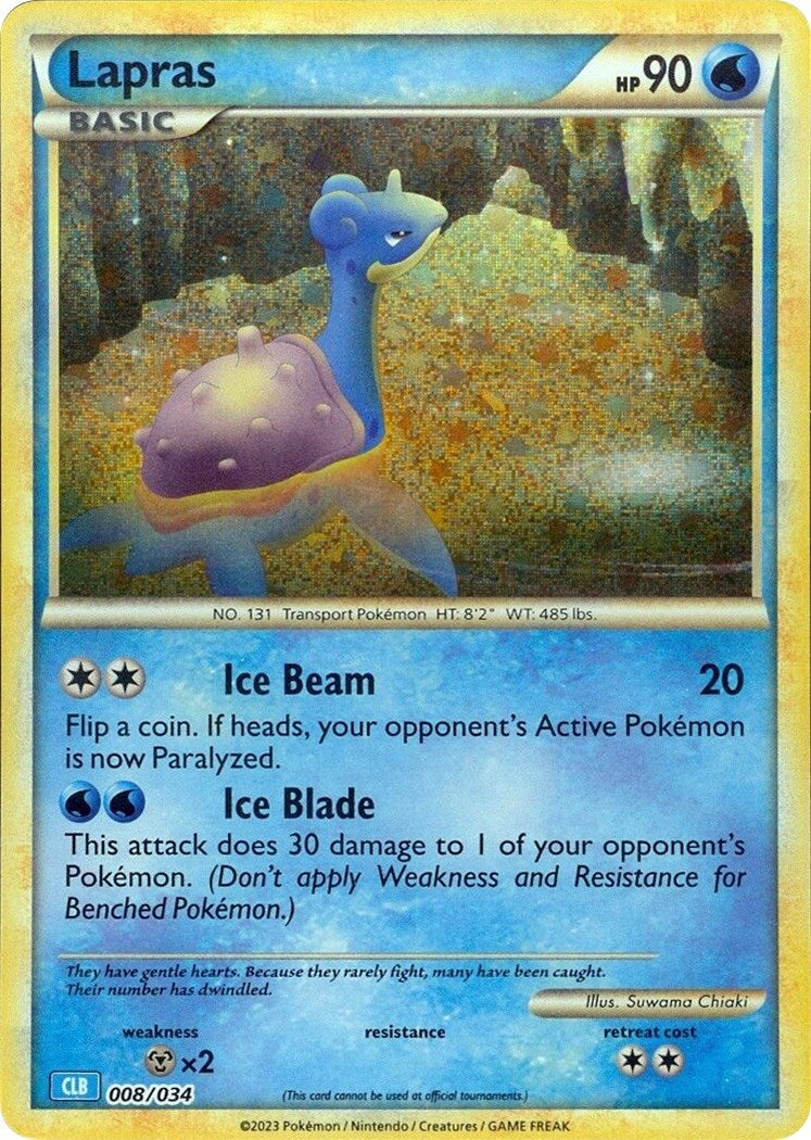 Image for Lapras (008/034) (Trading Card Game Classic) (CL) - Pokemon