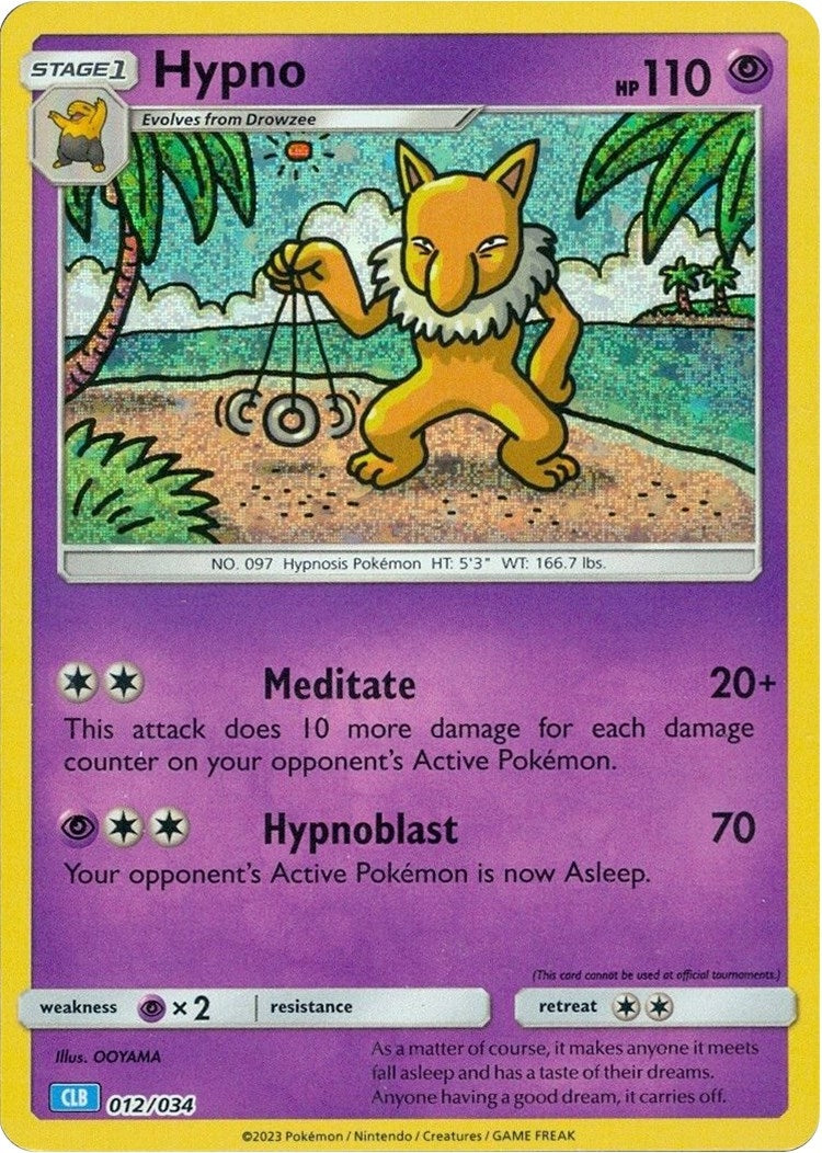 Image for Hypno (012/034) (Trading Card Game Classic) (CL) - Pokemon