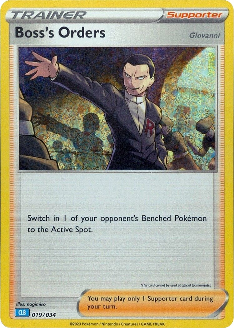 Image for Boss's Orders (CLB) (019/034) (Trading Card Game Classic) (CL) - Pokemon