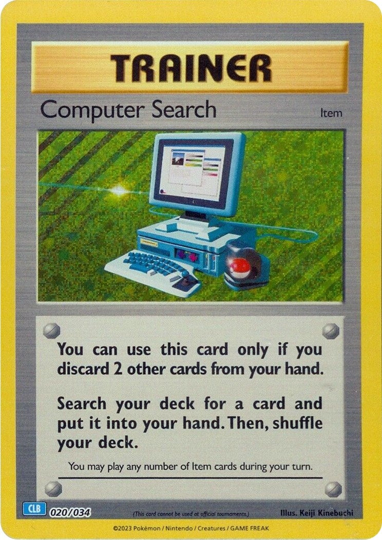 Image for Computer Search (CLB) (020/034) (Trading Card Game Classic) (CL) - Pokemon