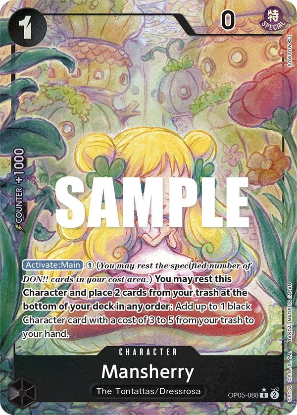 Image for Mansherry (Alternate Art) (OP05-088) (Awakening of the New Era) (OP05) - One Piece Card Game