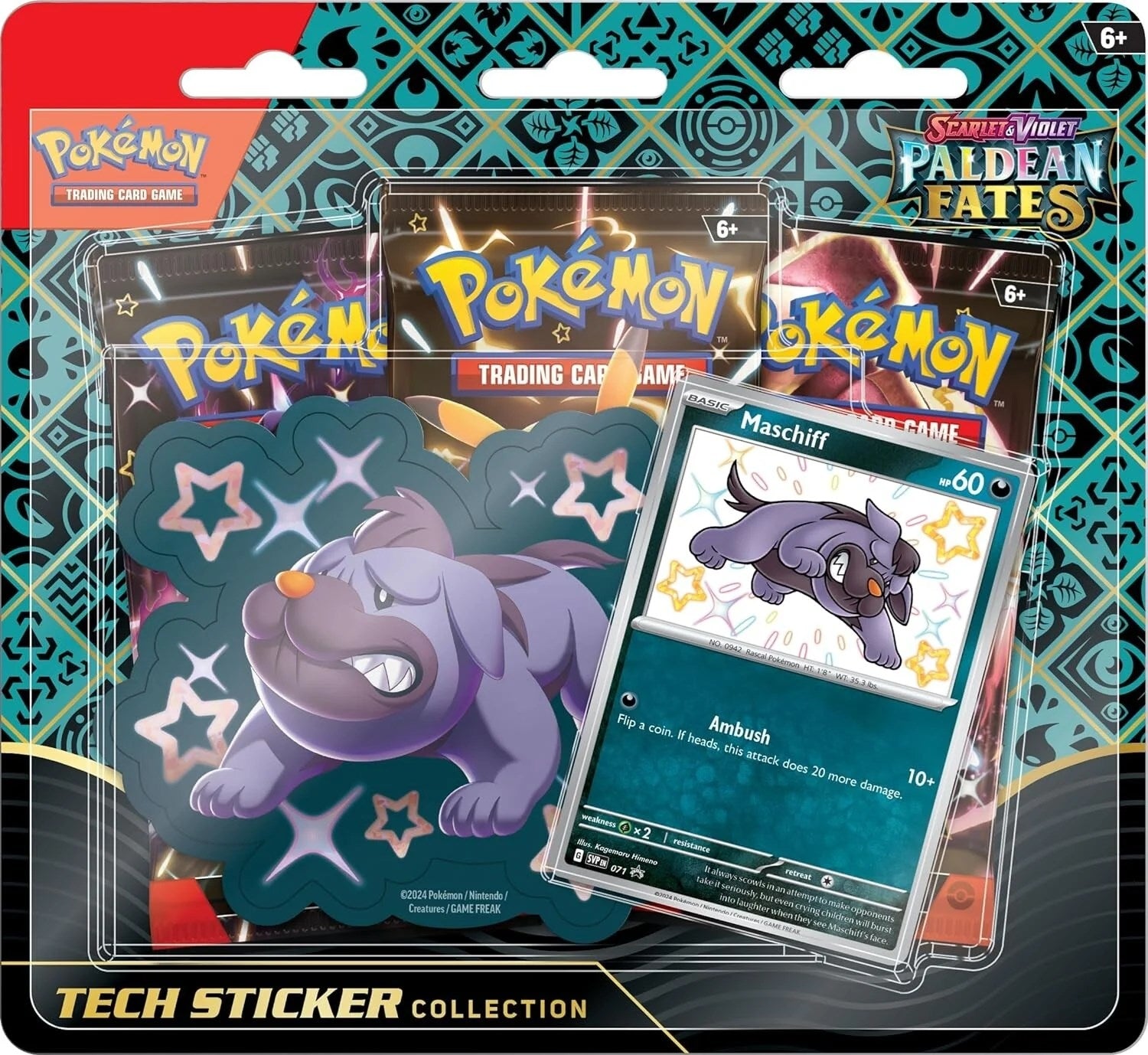 Image for Paldean Fates Tech Sticker Collection [Maschiff] - Pokemon