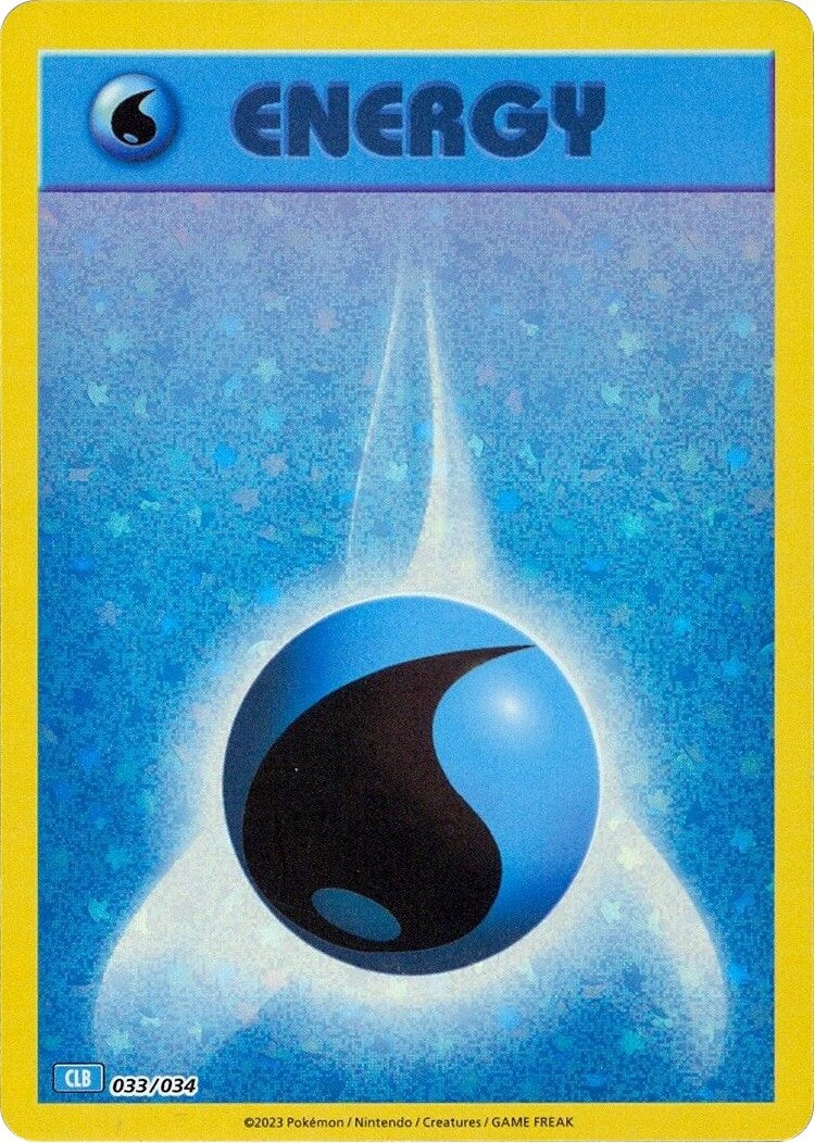 Image for Basic Water Energy (033/034) (Trading Card Game Classic) (CL) - Pokemon