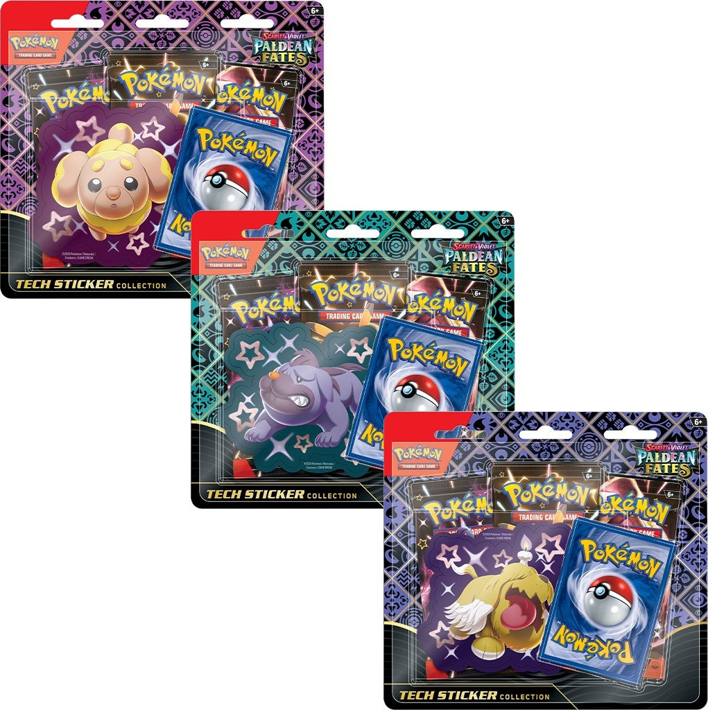 Image for Paldean Fates Tech Sticker Collections [Set of 3] - Pokemon