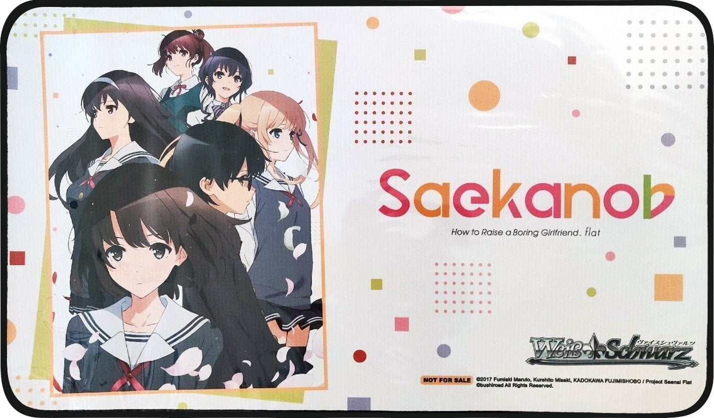 Image for Weiss Schwarz Preorder Stitched Playmat - Saekano: How to Raise a Boring Girlfriend (Flat) - Playmats