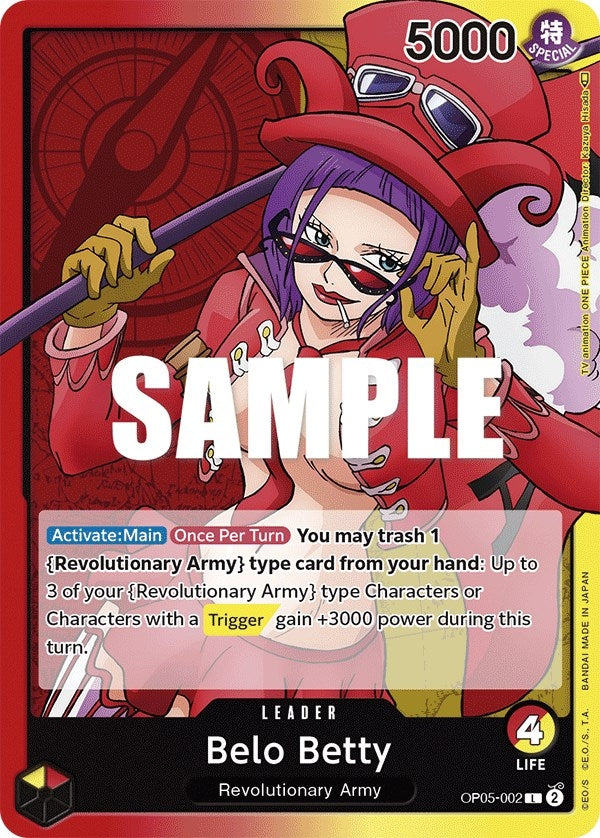 Image for Belo Betty (002) (OP05-002) (Awakening of the New Era) (OP05) - One Piece Card Game