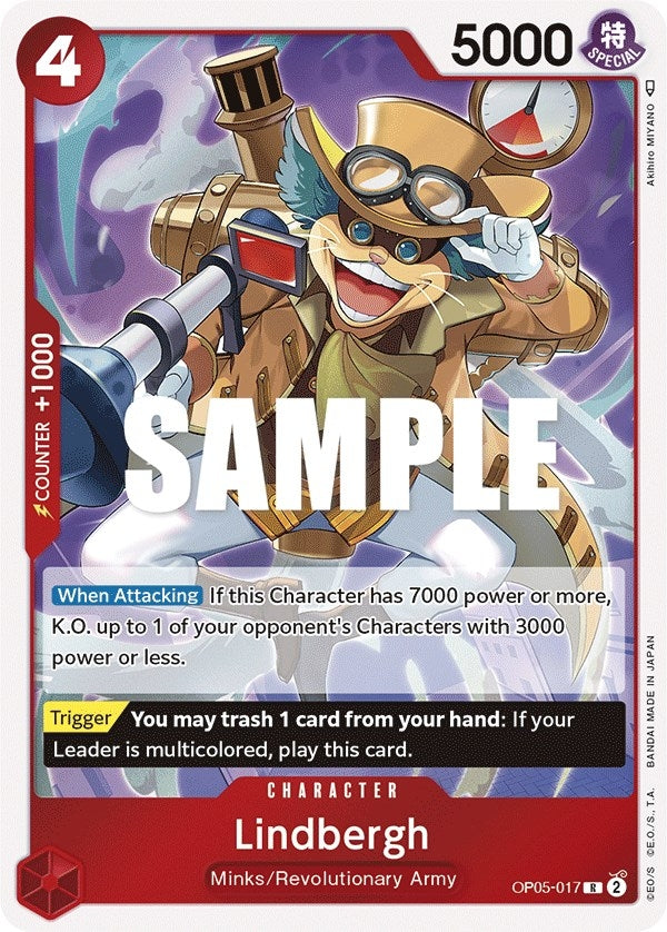 Image for Lindbergh (OP05-017) (Awakening of the New Era) (OP05) - One Piece Card Game