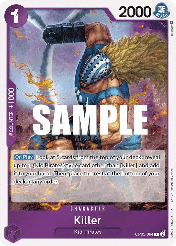 Image for Killer (OP05-064) (Awakening of the New Era) (OP05) - One Piece Card Game