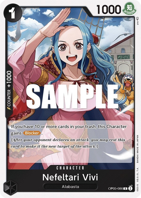 Image for Nefeltari Vivi (OP05-086) (Awakening of the New Era) (OP05) - One Piece Card Game