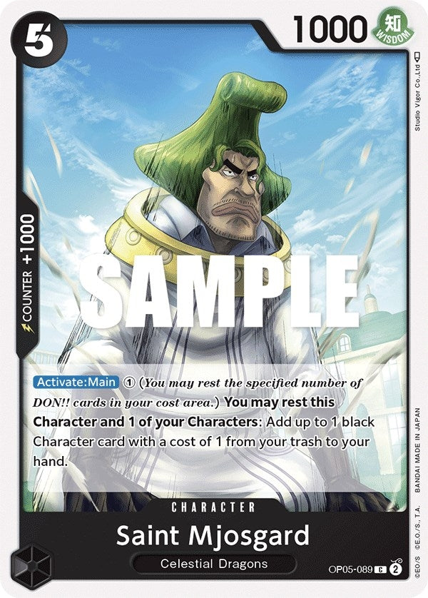Image for Saint Mjosgard (OP05-089) (Awakening of the New Era) (OP05) - One Piece Card Game