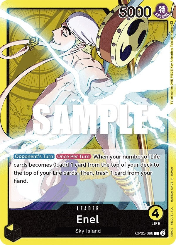 Image for Enel (098) (OP05-098) (Awakening of the New Era) (OP05) - One Piece Card Game