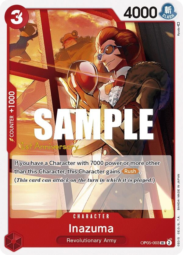 Image for Inazuma (OP05-003) (Awakening of the New Era: 1st Anniversary Tournament Cards) (OP05 ANN) - One Piece Card Game