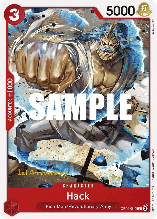 Image for Hack (OP05-012) (Awakening of the New Era: 1st Anniversary Tournament Cards) (OP05 ANN) - One Piece Card Game