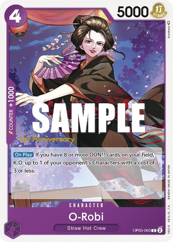 Image for O-Robi (OP05-063) (Awakening of the New Era: 1st Anniversary Tournament Cards) (OP05 ANN) - One Piece Card Game