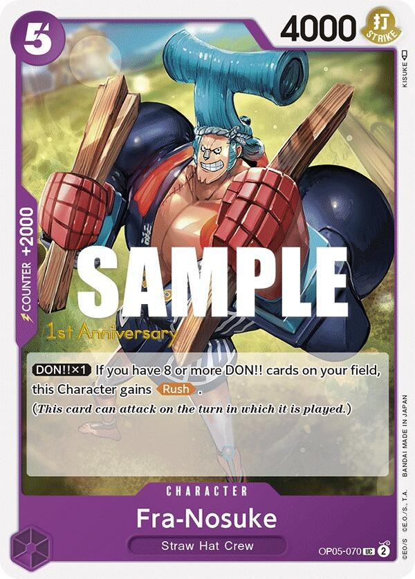 Image for Fra-Nosuke (OP05-070) (Awakening of the New Era: 1st Anniversary Tournament Cards) (OP05 ANN) - One Piece Card Game