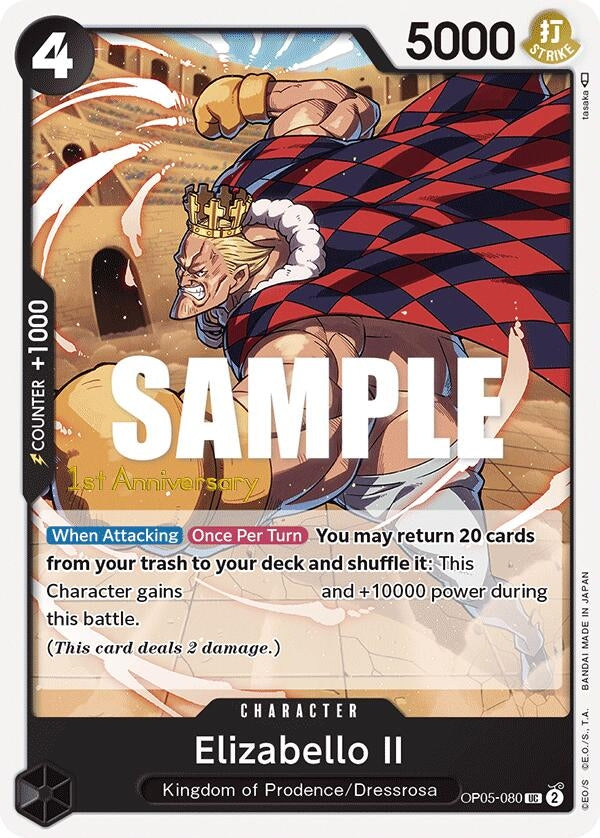 Image for Elizabello II (OP05-080) (Awakening of the New Era: 1st Anniversary Tournament Cards) (OP05 ANN) - One Piece Card Game